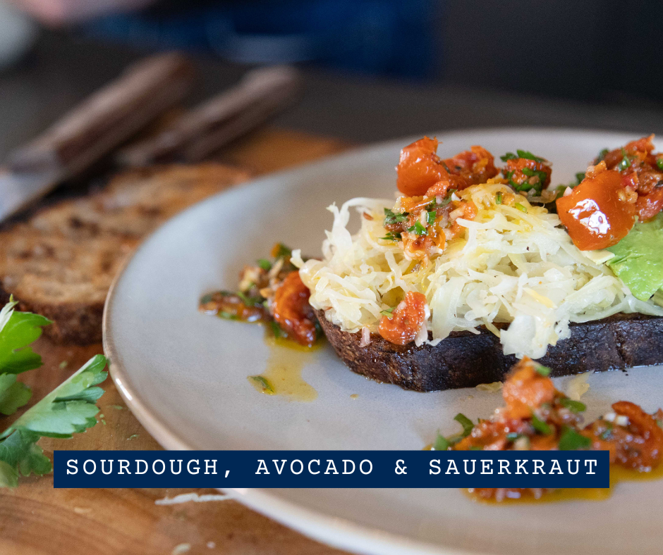 Sourdough, Avocado and Sauerkraut