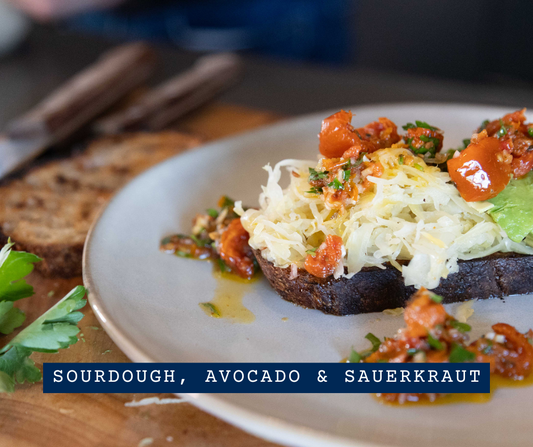 Sourdough, Avocado and Sauerkraut
